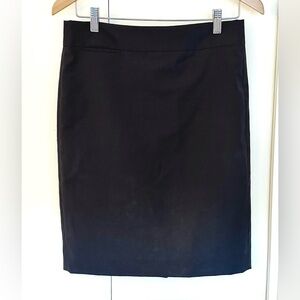 J. Crew Charcoal Pencil Skirt w/slit in back